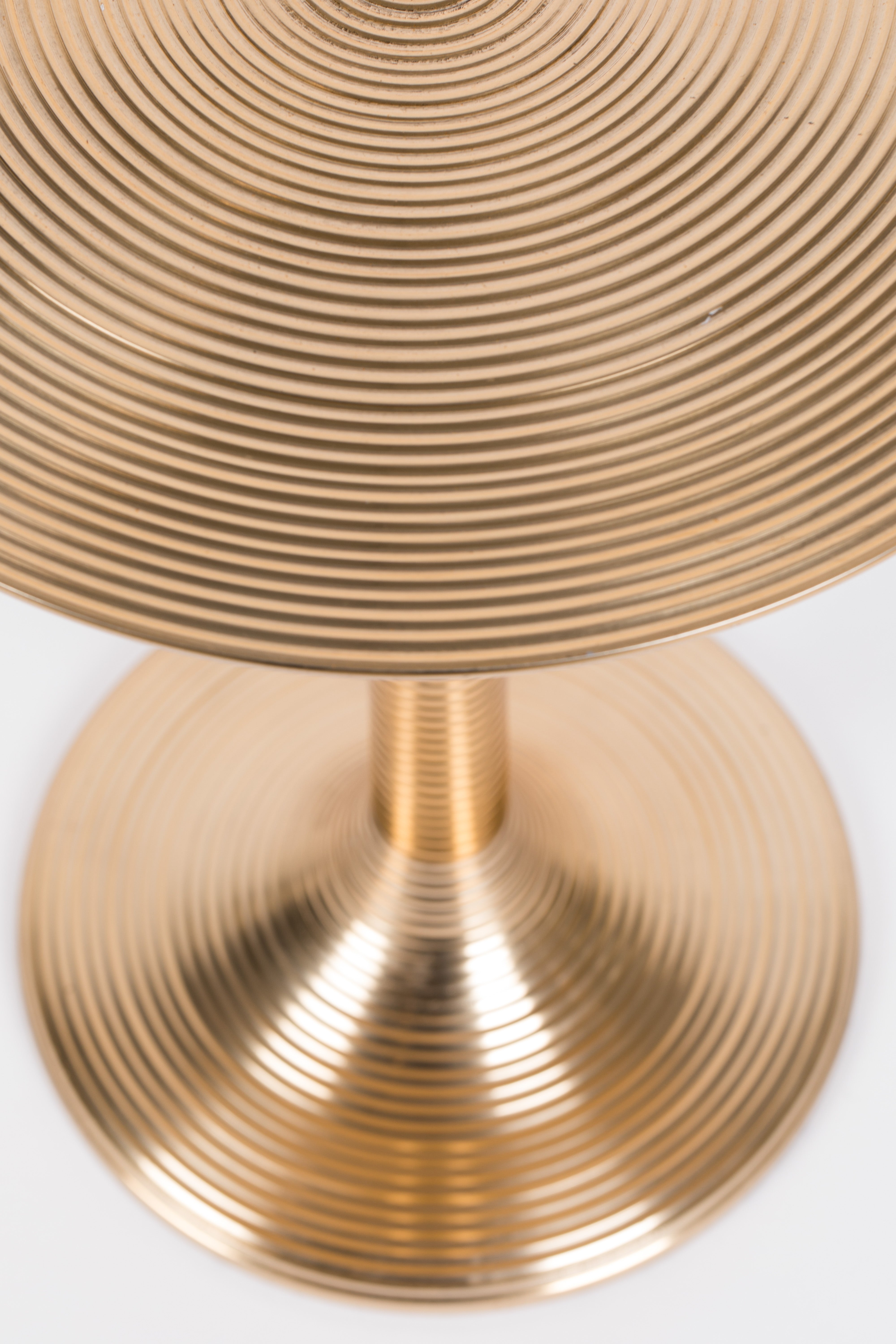 Bold Monkey Hypnotising Gold Round Side Table